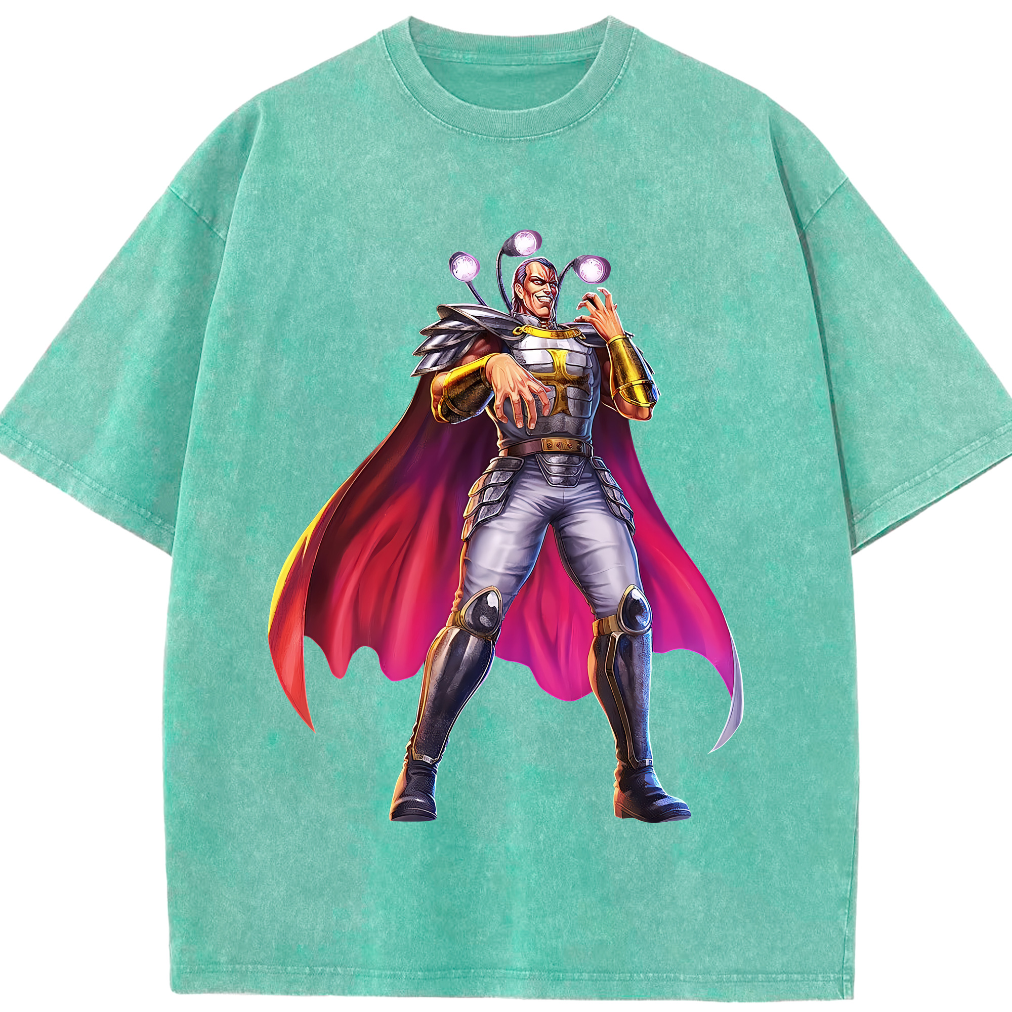 （画像用） 北斗の拳 Fist of the North Star 綿100% ヴィンテージ風 半袖Tシャツ（フロントプリント）